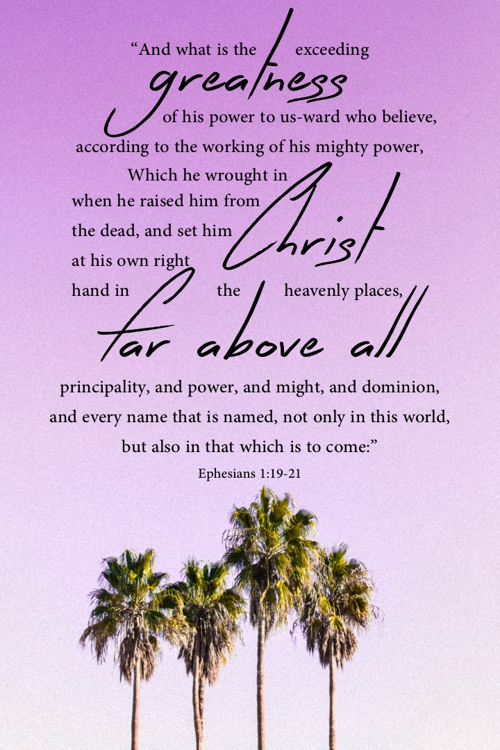 Ephesians 1 20 21 English