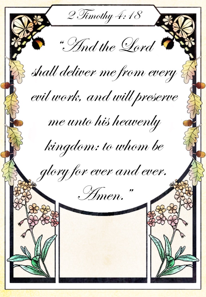 II Timothy 4-18 English