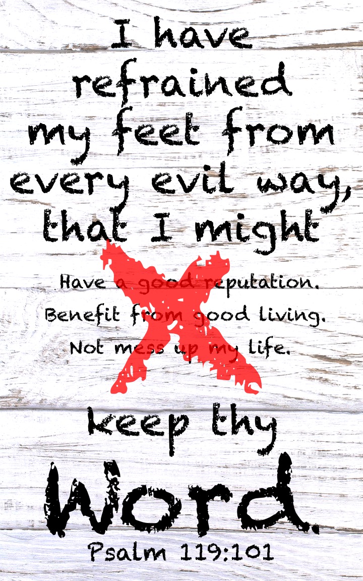 Psalm 119 101 English