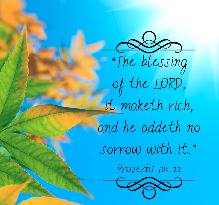 Proverbs 10 22 English