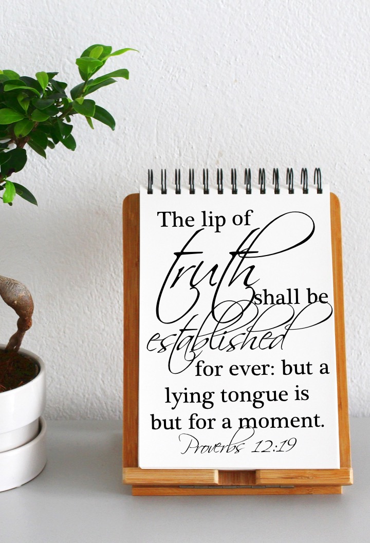 Proverbs 12 19 English