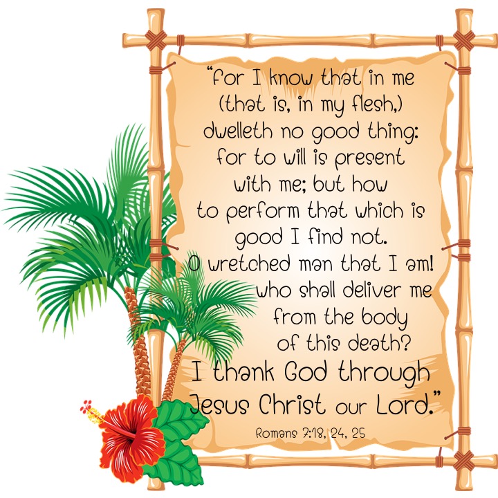 Romans 7 18 24 25 English