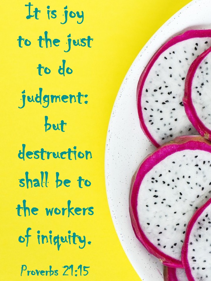 Proverbs 21 15 English