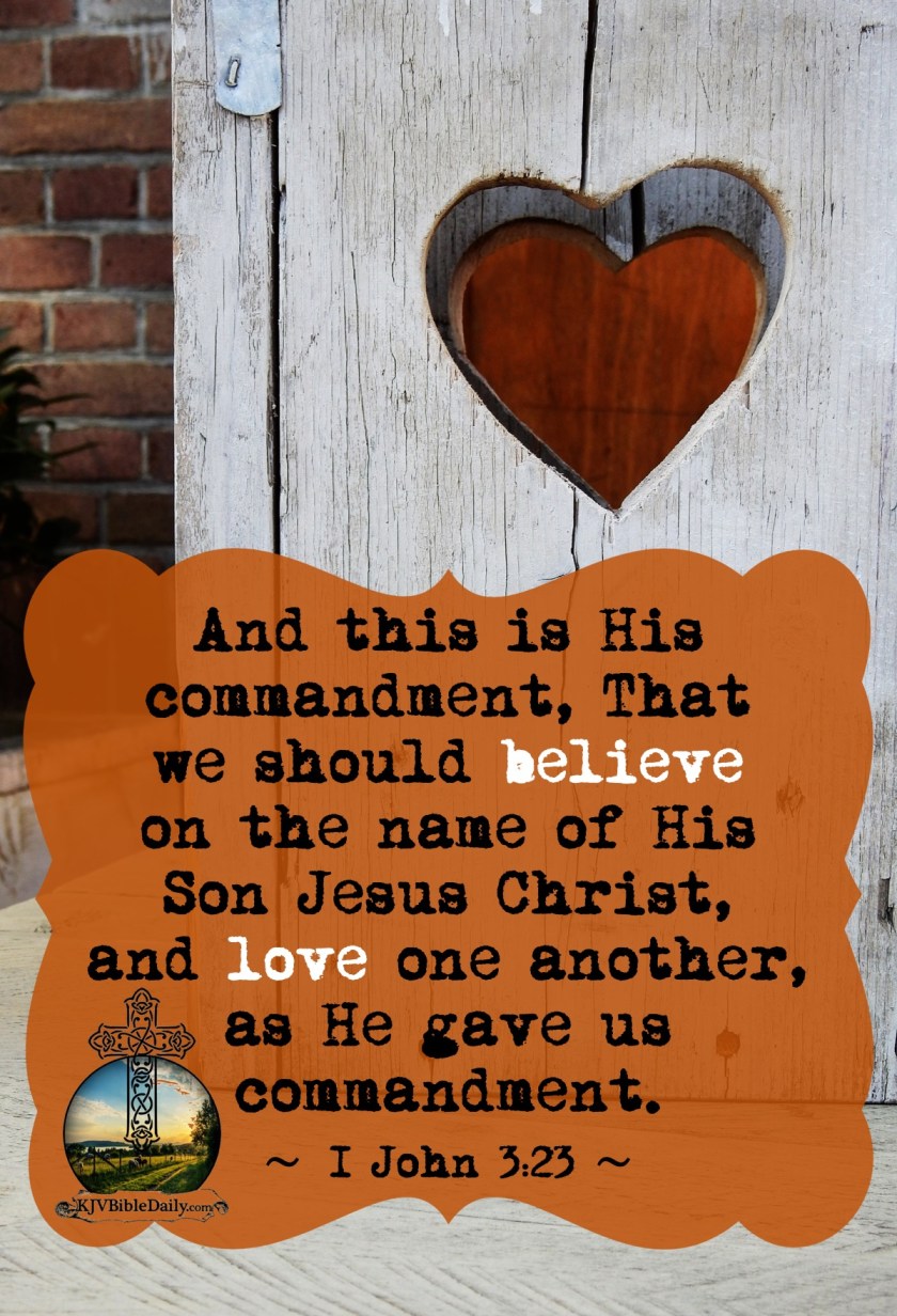 I John 3.23 KJV copy