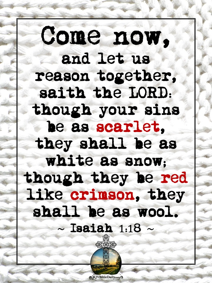 Isaiah 1 18 KJV