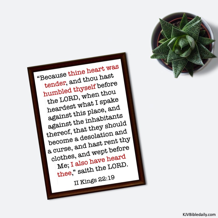 II Kings 22-19 KJV