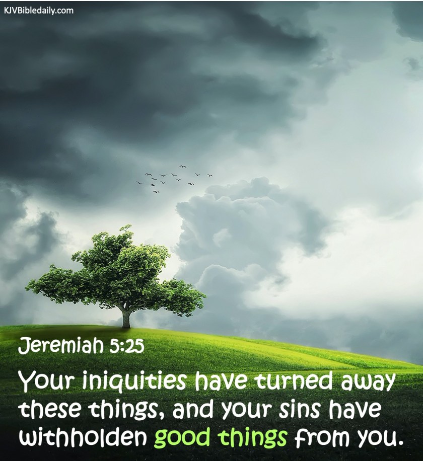Jeremiah 5-25 KJV