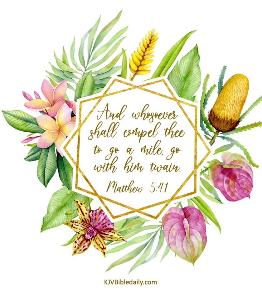 Matthew 5 41 KJV