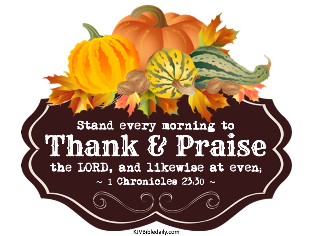 Purchase KJV products for Thanksgiving!