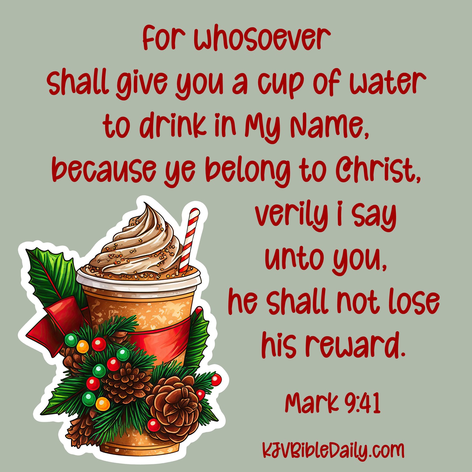 Mark 9:41 KJV – KJV Bible Verses