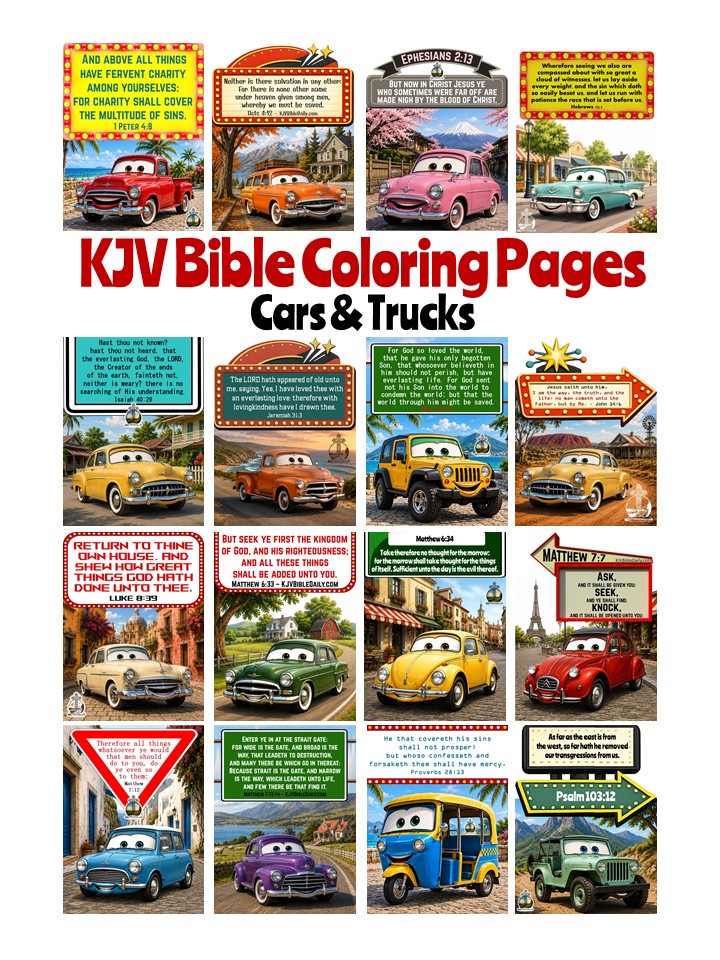 KJV Bible Daily Coloring Pages